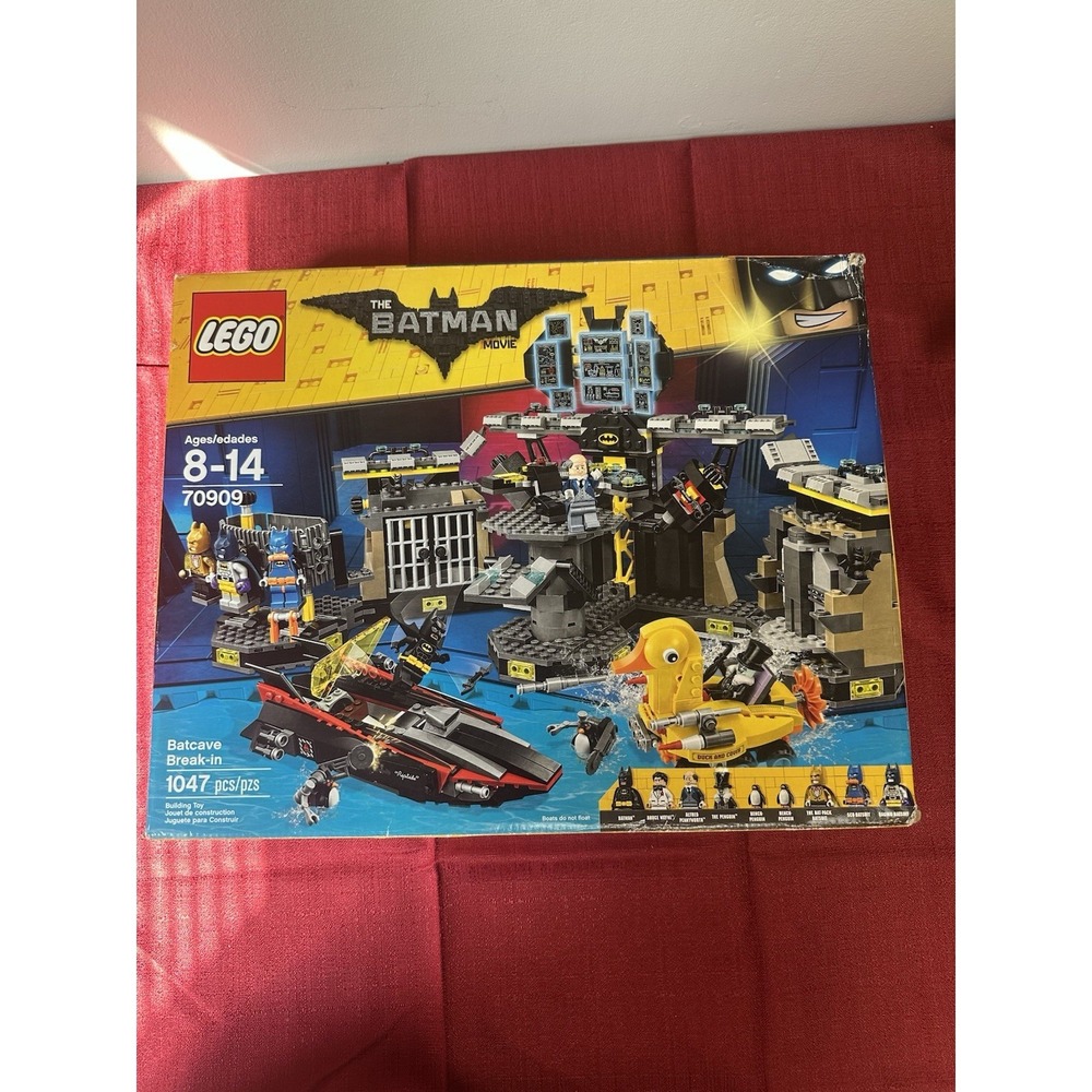 LEGO 70909 Batman Movie Batcave Break-In Open Box Complete 1047 Pcs